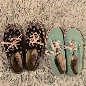 Two pairs of “Vans” shoes